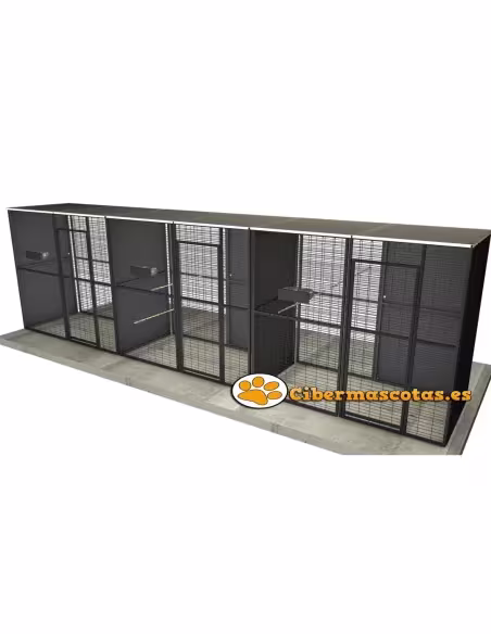 Voladero para loro 6x1 metros techo plano