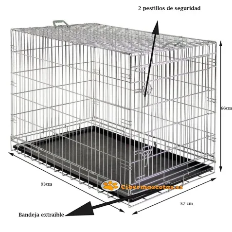 Jaula para perro con bandeja | CiberMascotas