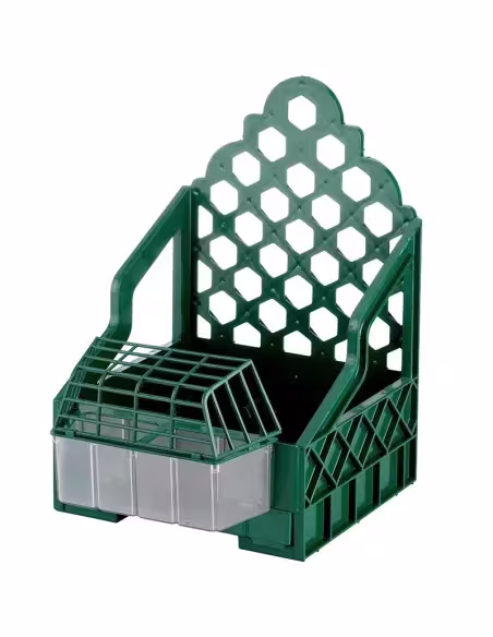 Soporte madera para jaula reclamo