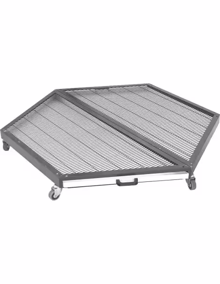Base con ruedas para voladero 6 lados Base con ruedas para voladero 6 lados