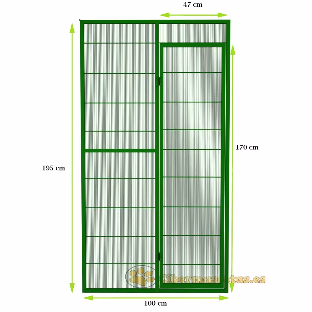panel con puerta para voladeras imor