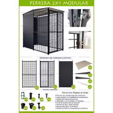 Perrera para perro 2x1 metros Imor