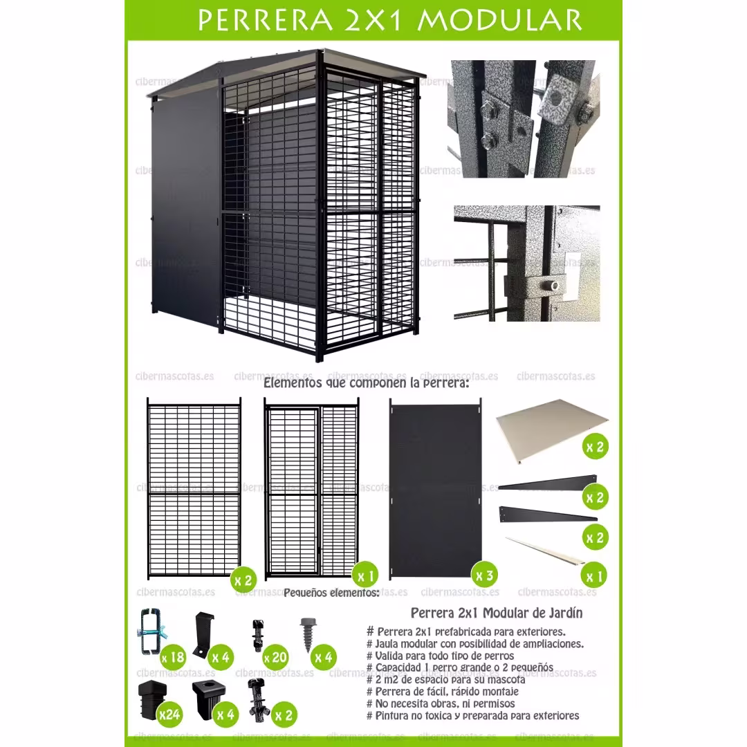 Perrera para perro 2x1 metros Imor