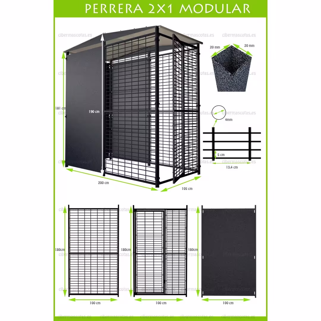 Perrera para perro 2x1 metros Imor