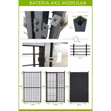 bateria 3 boxes para perros