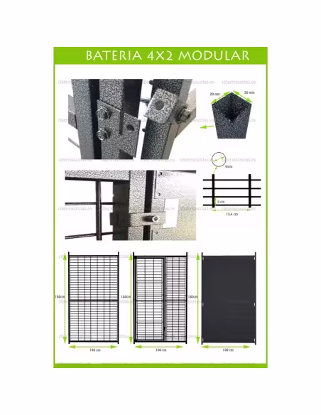 bateria 3 boxes para perros