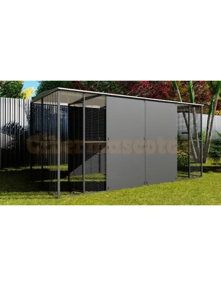 Voladero 4x2 metros techo a dos aguas con separación Voladero 4x2 metros techo a dos aguas con separación