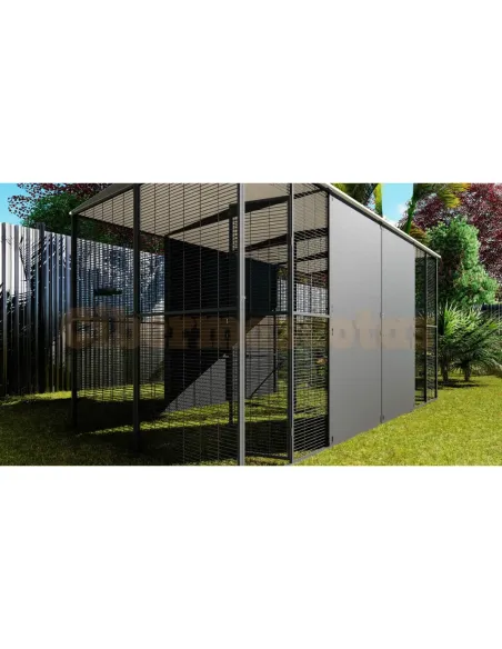 Voladero 4x2 metros techo a dos aguas con separación Voladero 4x2 metros techo a dos aguas con separación