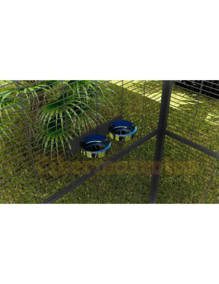 Voladero 4x2 metros techo a dos aguas con separación Voladero 4x2 metros techo a dos aguas con separación