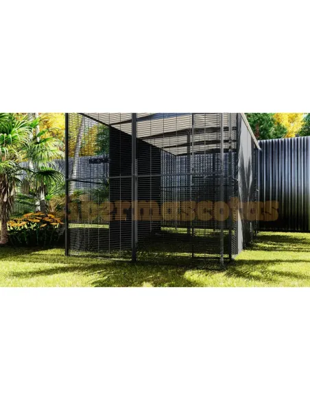 Voladero 4x2 metros techo a dos aguas con separación Voladero 4x2 metros techo a dos aguas con separación