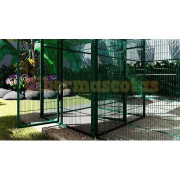 Voladero de jardin 3x2 metros y habitaculo interior