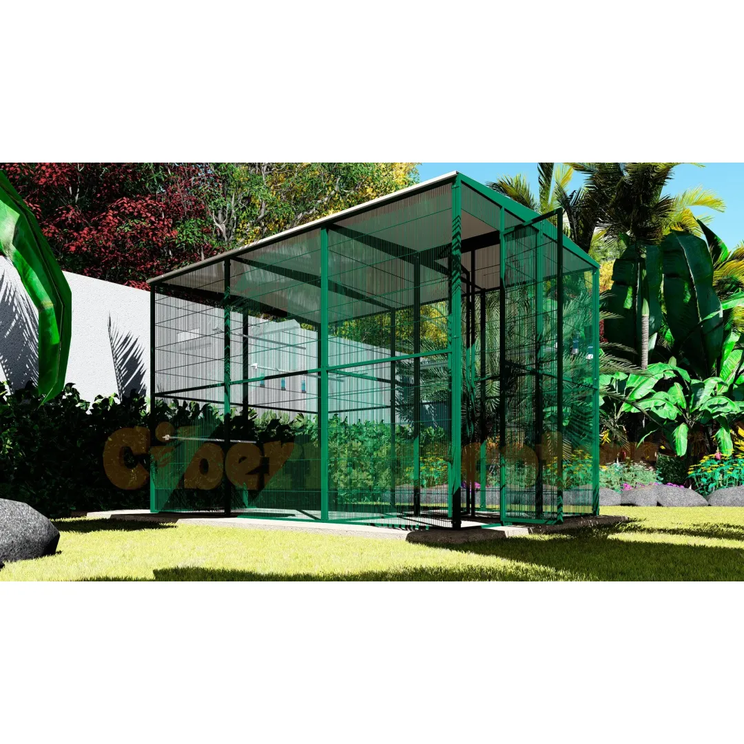 Voladero de jardin 3x2 metros y habitaculo interior