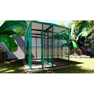 Voladero de jardin 3x2 metros y habitaculo interior