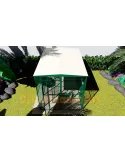 Voladero de jardin 3x2 metros y habitaculo interior