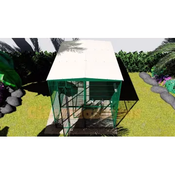 Voladero de jardin 3x2 metros y habitaculo interior