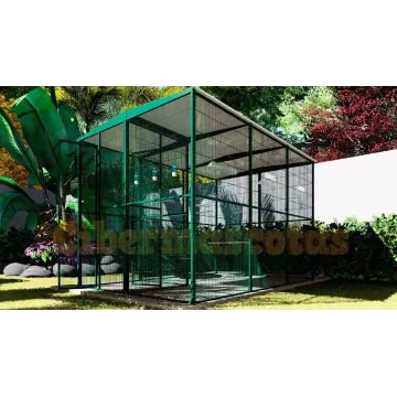Voladero de jardin 3x2 metros y habitaculo interior