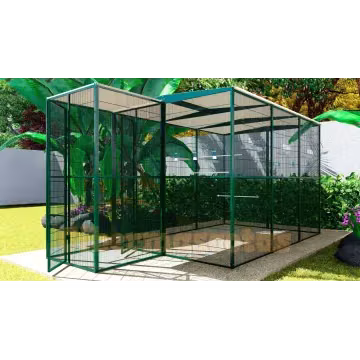 Voladero de jardín 3x2 con habitáculo exterior