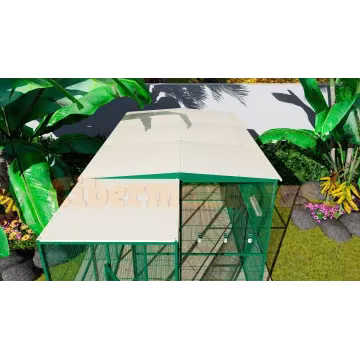 Voladero de jardín 3x2 con habitáculo exterior