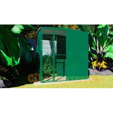 voladero de jardin 2x1 con dos paneles cortavientos