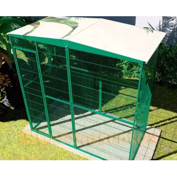 voladero de jardin 2x1 metros techo a dos aguas