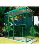 voladero de jardin 2x1 metros techo a dos aguas