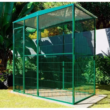 voladero de jardin 2x1 metros techo a dos aguas
