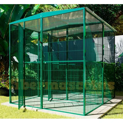 Voladero para jardin 3x2 metros con 3 divisiones | CiberMascotas