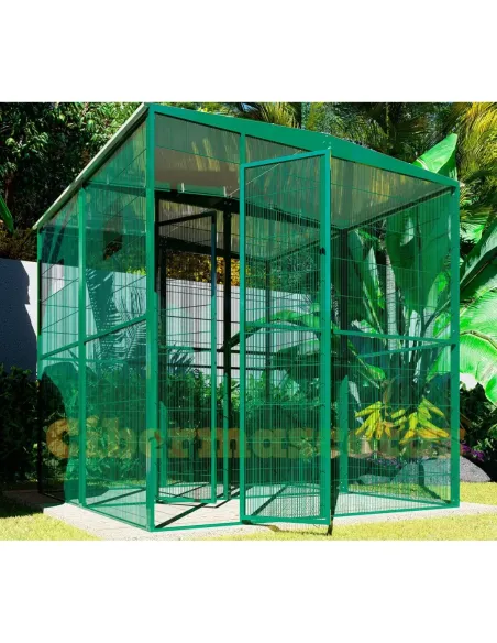 voladero de jardin 4m2 con separación central