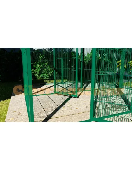 voladero de jardin 4m2 con separación central