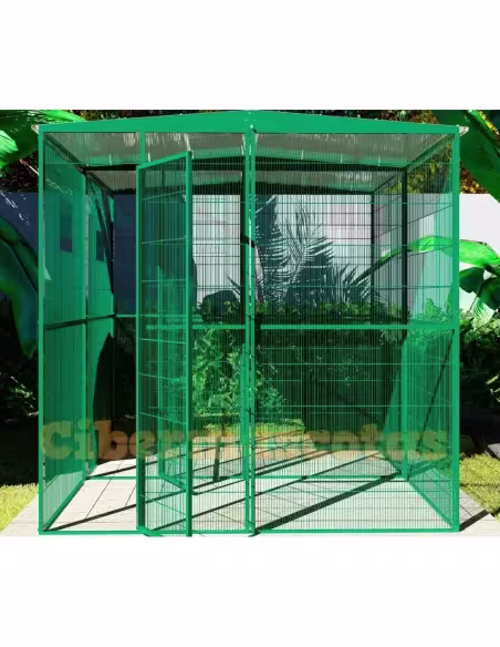 voladero de jardin 4m2 con separación central