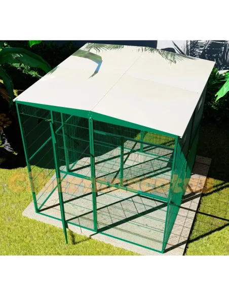 voladero de jardin 4m2 con separación central