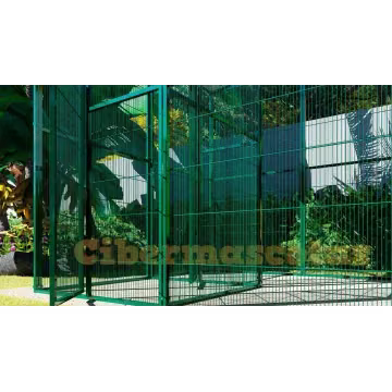 Voladero de jardin 2x2 metros con habitáculo