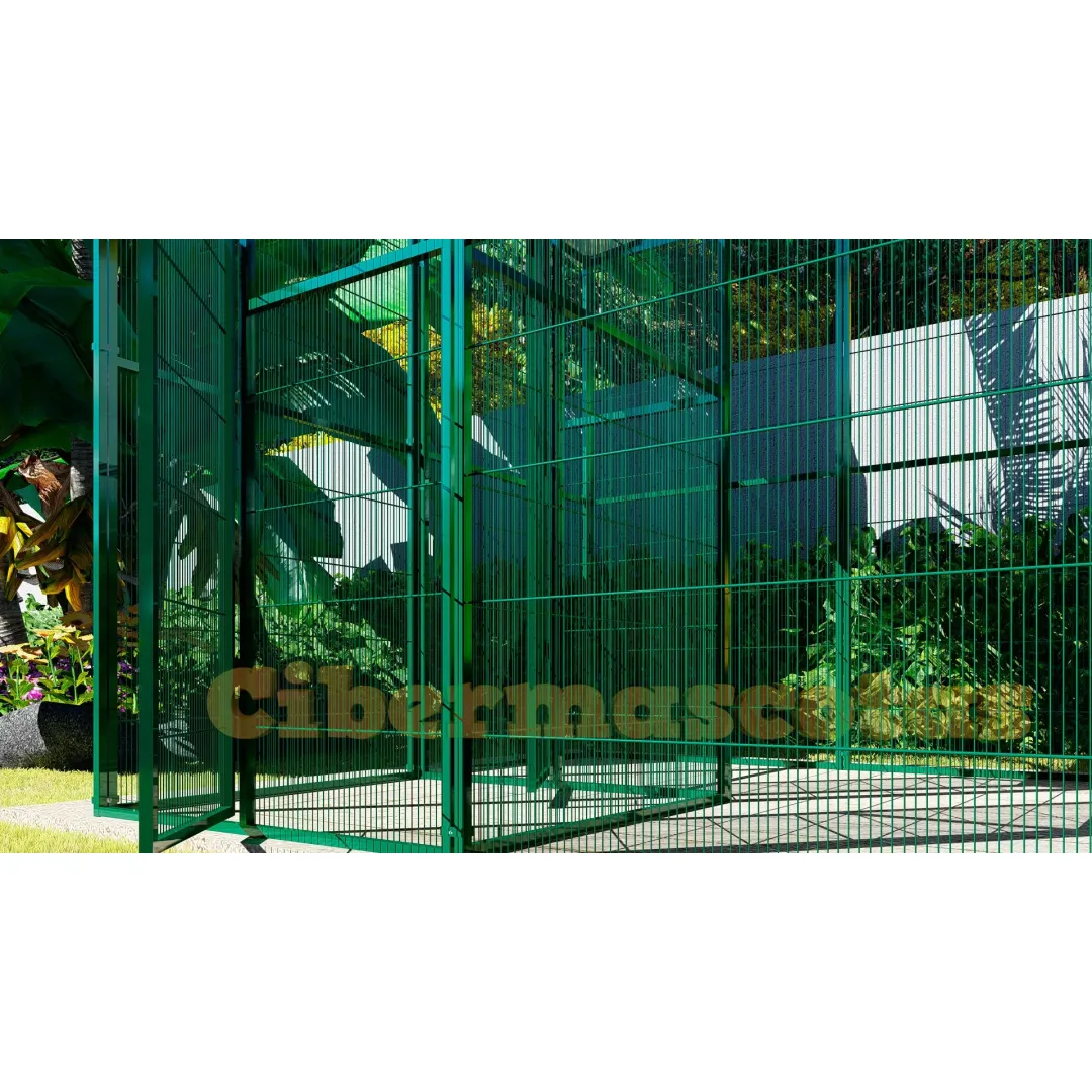 Voladero de jardin 2x2 metros con habitáculo