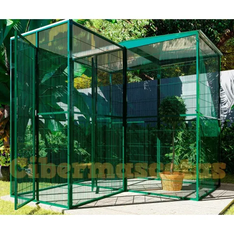 voladero para jardin con habitaculo de seguridad