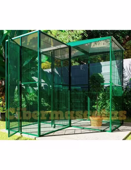 voladero para jardin con habitaculo de seguridad