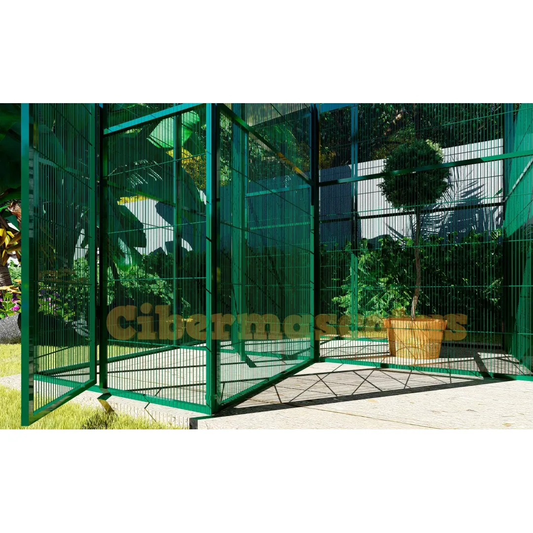 voladero para jardin con habitaculo de seguridad