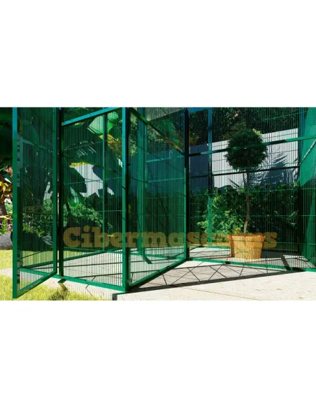 voladero para jardin con habitaculo de seguridad