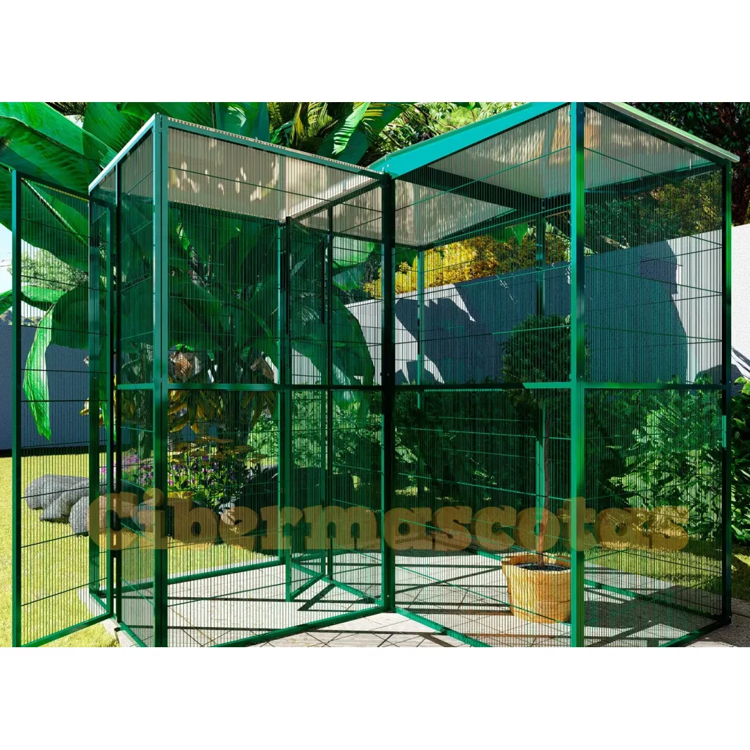 voladero para jardin con habitaculo de seguridad