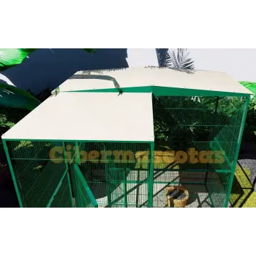 voladero para jardin con habitaculo de seguridad