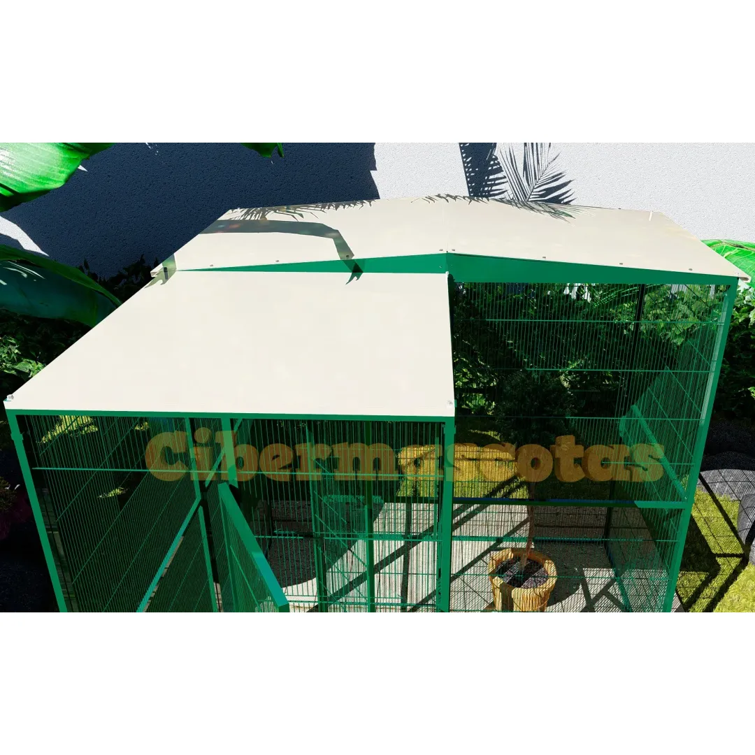 voladero para jardin con habitaculo de seguridad