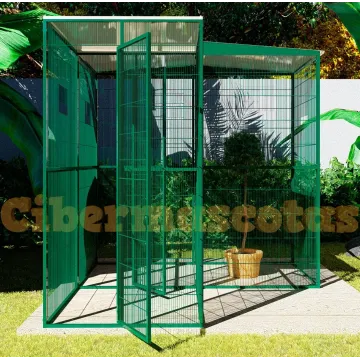 voladero para jardin con habitaculo de seguridad