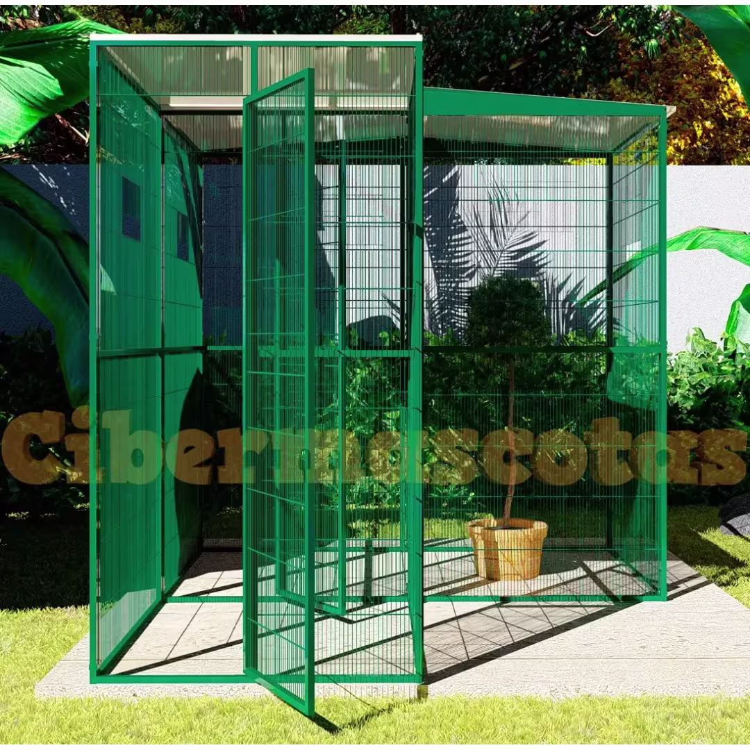 voladero para jardin con habitaculo de seguridad