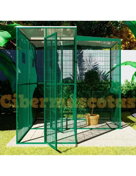 voladero para jardin con habitaculo de seguridad