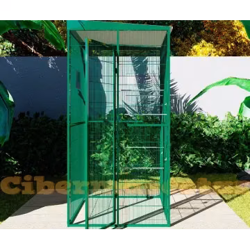 voladero de jardin 1x1 metros techo de chapa