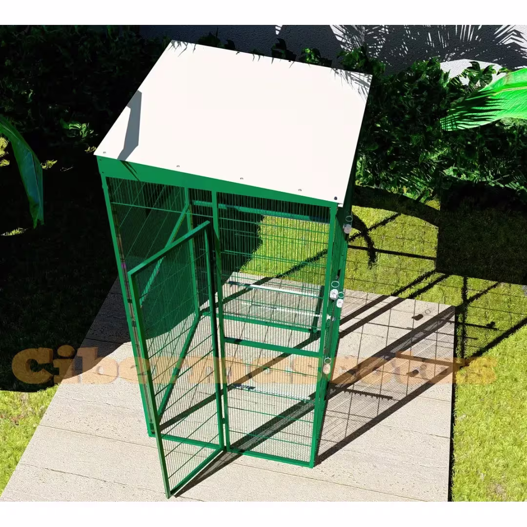 voladero de jardin 1x1 metros techo de chapa