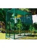 voladero de jardin 2x1 con techo de malla