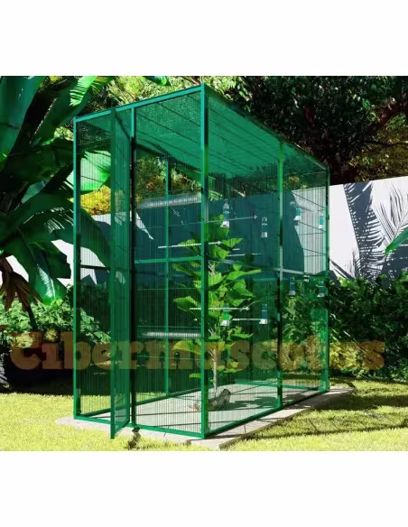 voladero de jardin 2x1 con techo de malla voladero de jardin 2x1 con techo de malla