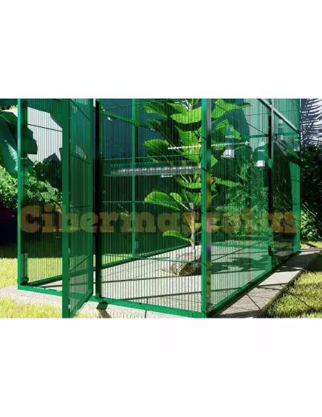voladero de jardin 2x1 con techo de malla voladero de jardin 2x1 con techo de malla