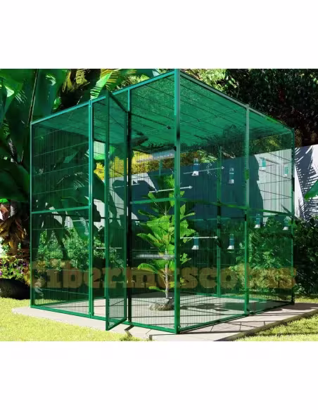 voladero para aves de 2x2 mts y techos de malla voladero para aves de 2x2 mts y techos de malla