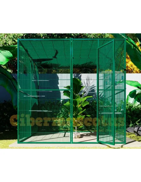 voladero para aves de 2x2 mts y techos de malla voladero para aves de 2x2 mts y techos de malla